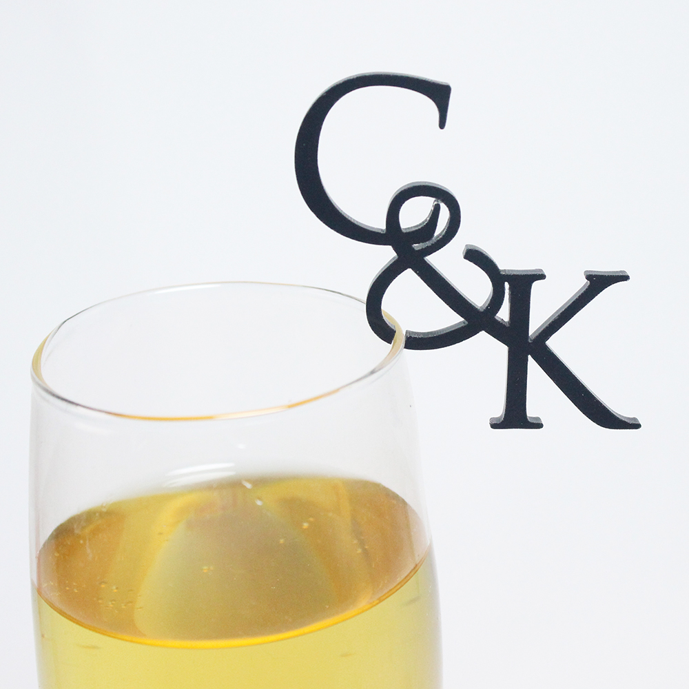 Cocktail Recipe Book - 15/40/100 szt. Personalizowane zawieszki z inicjałami