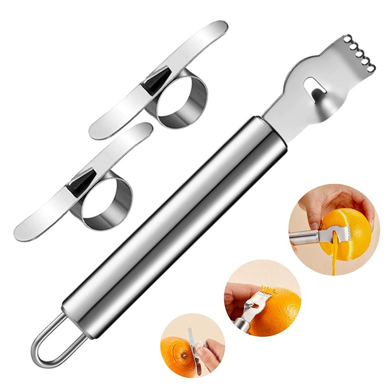 Peeler Channel Knife - 3 szt. Tarka do cytryn, obieraczka