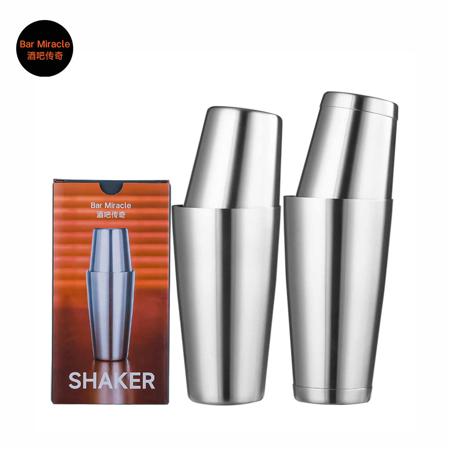Boston Shaker Set - Bar Miracle 304 Stal Nierdzewna Shaker