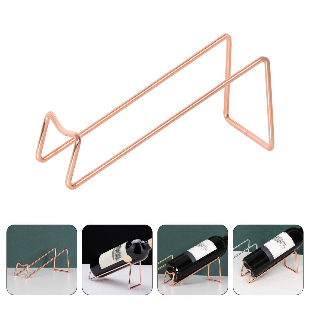 Home Bar Stand - Minimalistyczny żelazny stojak na wino, pojedynczy