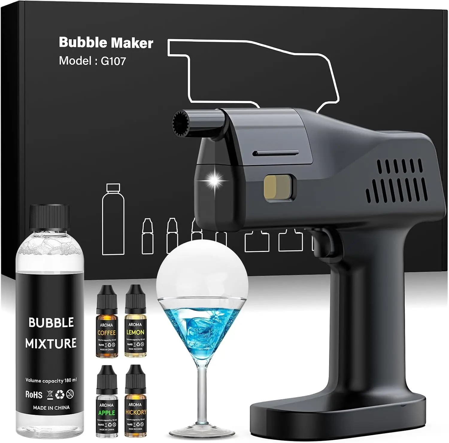 Smoking Gun Kit - Elektryczny zestaw do tworzenia dymu i