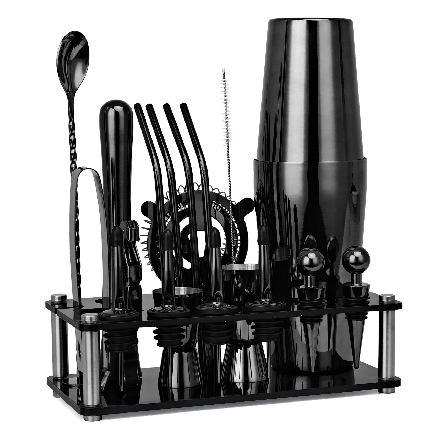 20 sztuk czarnego/różowego zło – Boston Shaker Set recenzja i cena