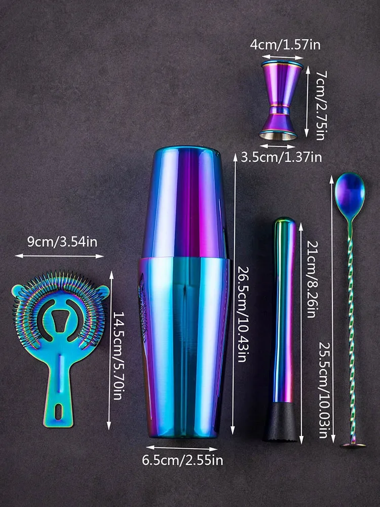 5/7 sztuk Rainbow Shaker do ko – Boston Shaker Set recenzja i cena