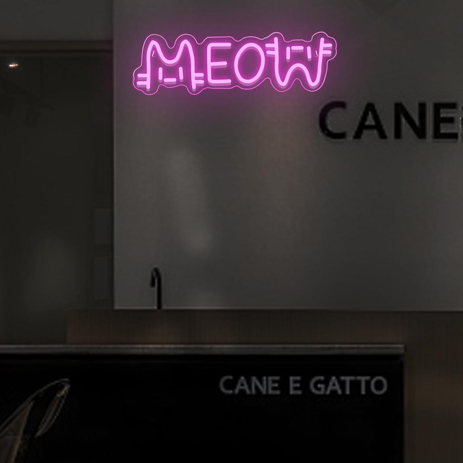 Neonowy Znak Meow Kot, Zasilan – Home Bar And Restaurant recenzja i cena